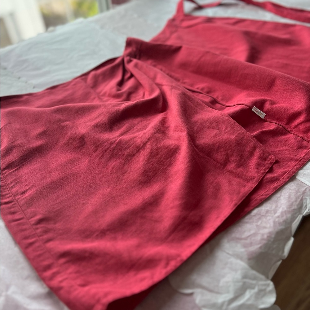 EUC VTG 90s Alfred Linen Blazer and Skirt matching wrap skirt xs coral pink - Picture 12 of 16